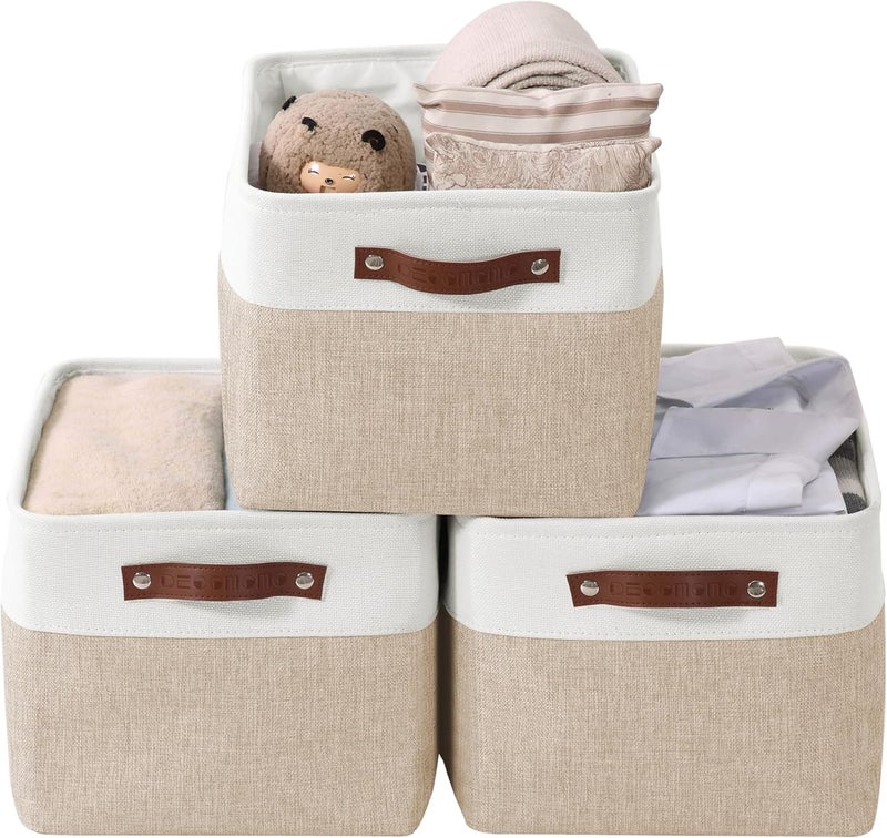 DECOMOMO Large Fabric Storage Bins - Set of 3 - Image 1